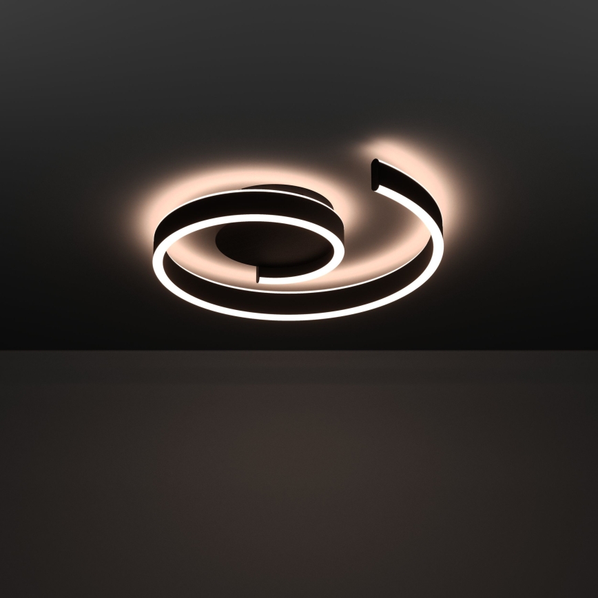 Eglo - LED RGBW dimbar taklampa LED/37W/230V 3000-6500K svart