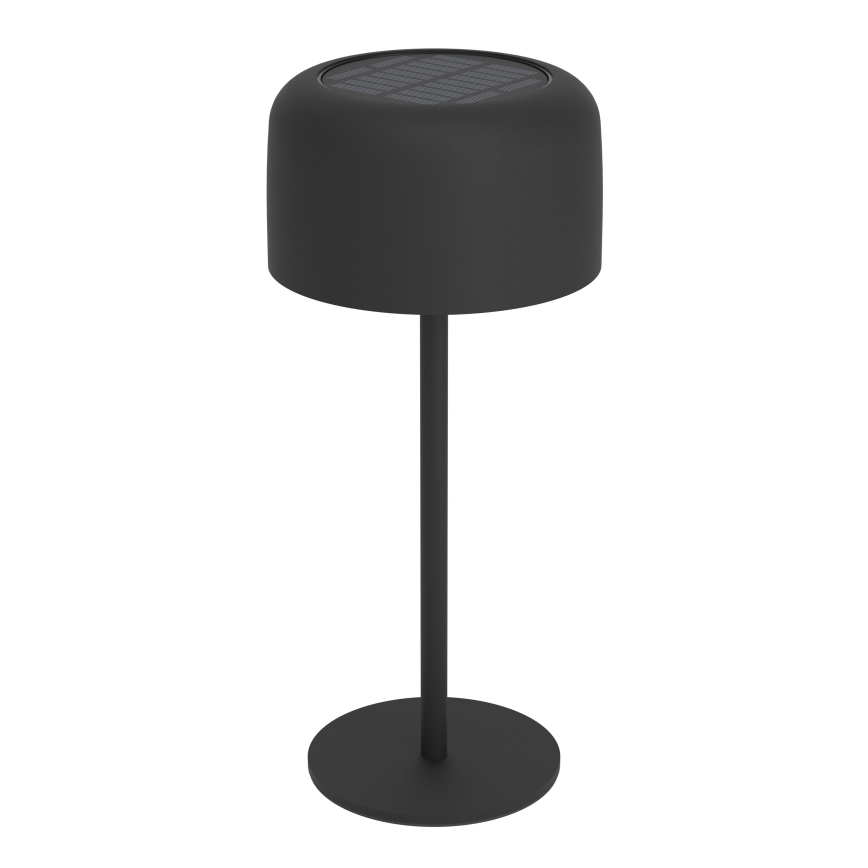 Eglo - LED solcellsuppladdningsbar beröringsstyrd bordslampa LED/2,8W/3,7V 1800 mAh IP44 svart