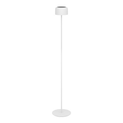 Eglo - LED solcellsuppladdningsbar touchstyrd golvlampa LED/2,8W/3,7V 1800 mAh IP44 vit