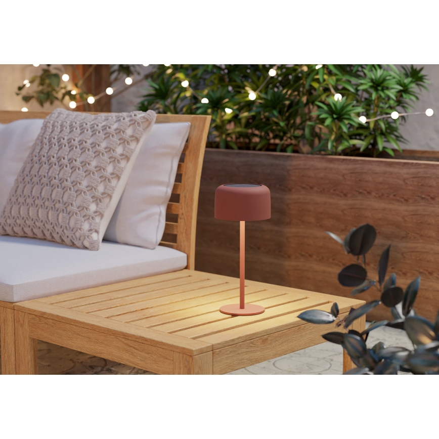 Eglo - LED solcellsuppladdningsbar bordslampa med touchfunktion LED/2,8W/3,7V 1800 mAh IP44 orange