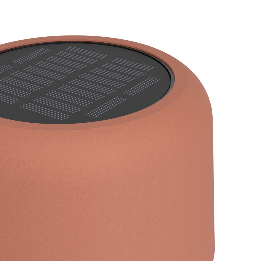 Eglo - LED solcellsdriven uppladdningsbar golvlampa med touchfunktion LED/2,8W/3,7V 1800 mAh IP44 orange