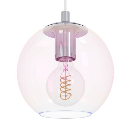 Eglo - Hänglampa på kabel 3xE27/60W/230V blank krom