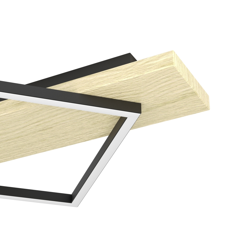 Eglo - LED-taklampa 2xLED/13W/230V + LED/16W svart/beige