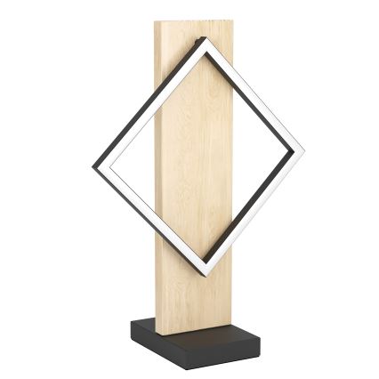 Eglo - LED-bordslampa 13 W/230 V svart/beige