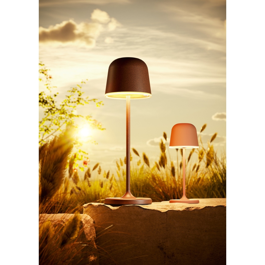 Eglo - Dimbar touchstyrd uppladdningsbar utomhusbordslampa LED/1,8W/5V 2500/3000/4000K 2500 mAh IP54 orange
