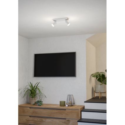 Eglo - LED RGBW dimmbar infälld spotlampa 2xLED/3,7W/230V 2700-6500K vit