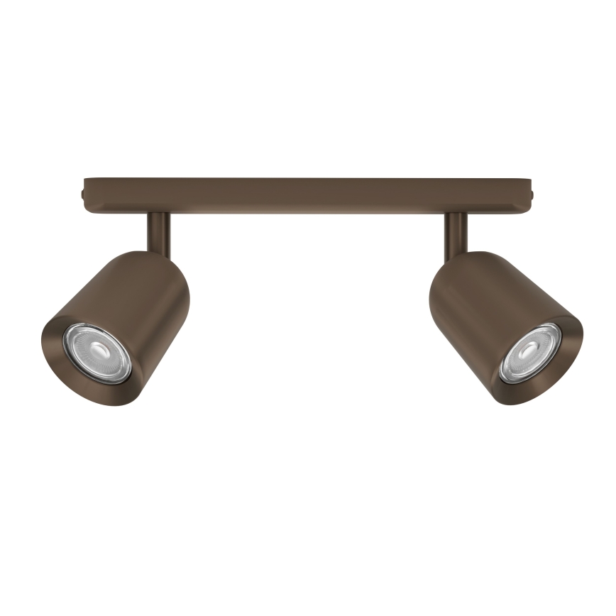 Eglo - Spotlampa 2xGU10/10W/230V, brons