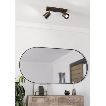 Eglo - Spotlampa 2xGU10/10W/230V, brons