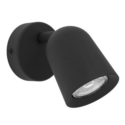 Eglo - Väggspotlight 1xGU10/5W/230V svart