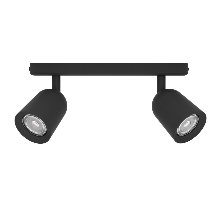 Eglo - Spotlampa 2xGU10/10W/230V svart