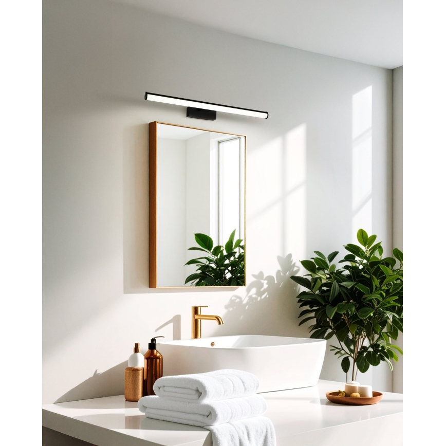 Eglo - LED-belysning för badrumsspegel LED/11W/230V 60 cm IP44 svart