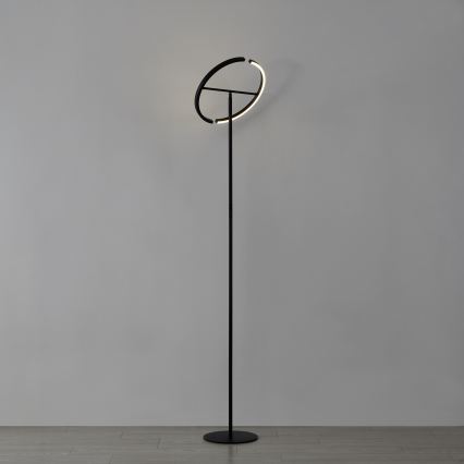 Eglo - LED dimbar golvlampa 2xLED/8,8W/230V svart