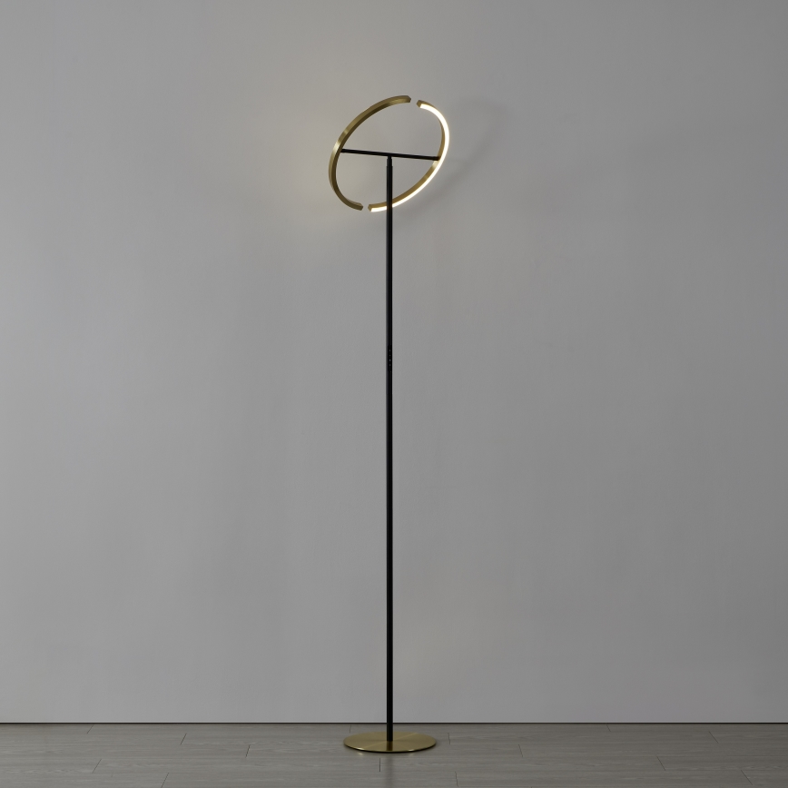 Eglo - dimbar LED-golvlampa 2xLED/8,8W/230V guld/svart