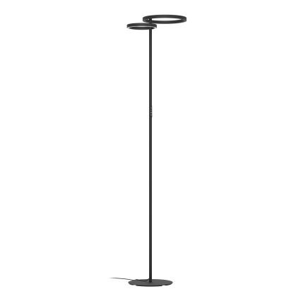 Eglo - Dimbar golvlampa LED/16W/230V + LED/12W svart