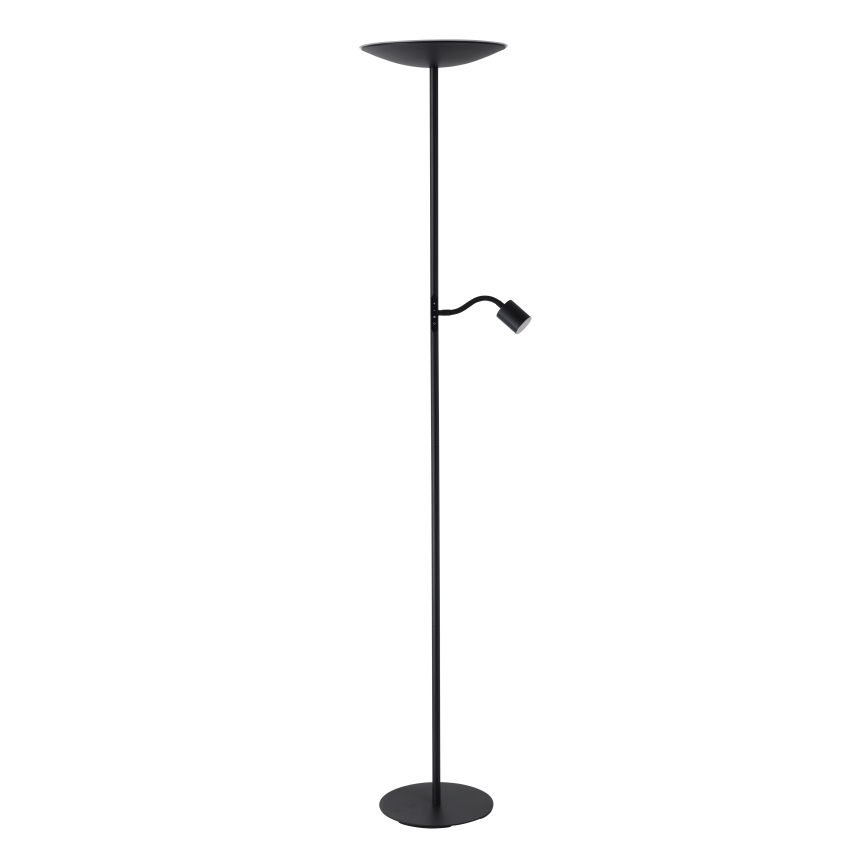 Eglo - Dimbar LED-golvlampa LED/26,5W/230V + LED/4W svart