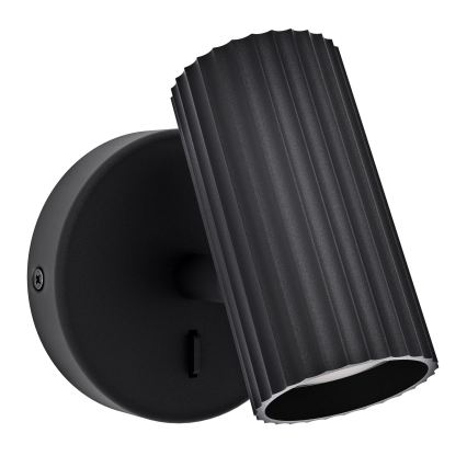 Eglo - Väggspotlight 1xGU10/5W/230V svart
