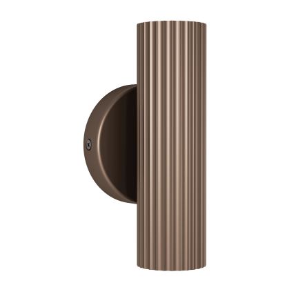 Eglo - Vägglampa 2xGU10/5W/230V brun