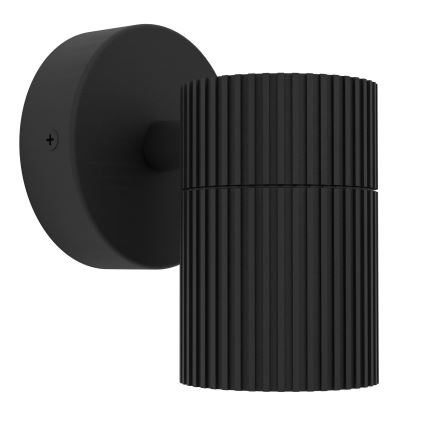Eglo - Utomhusvägglampa 1xGU10/28W/230V IP44 svart