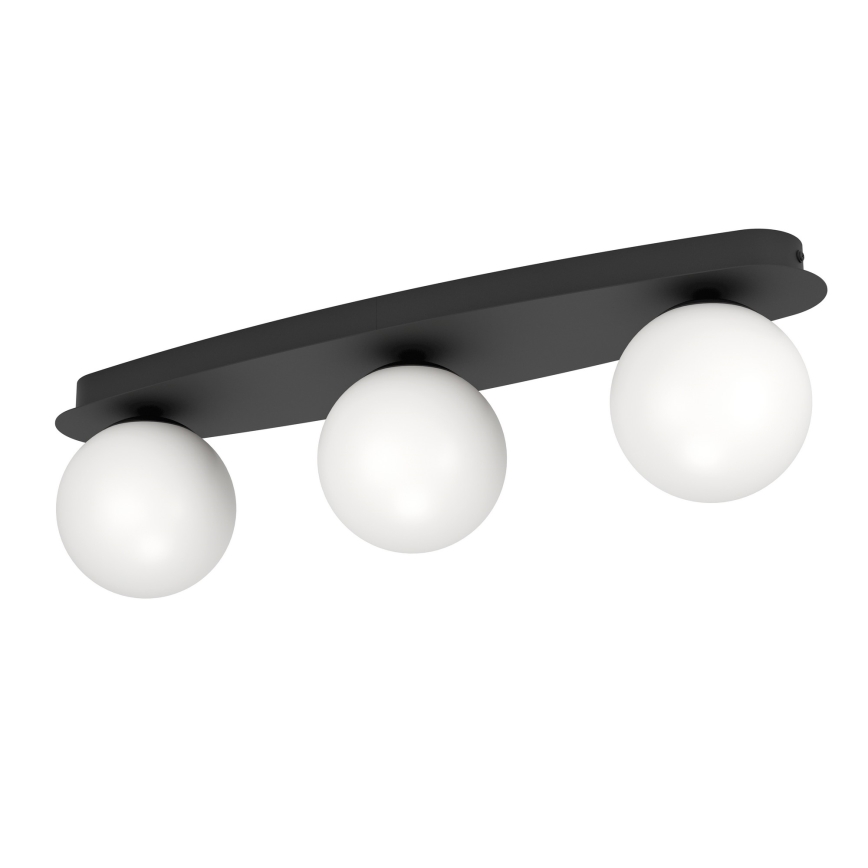 Eglo - LED badrumsplafond 3xG9/4,2W/230V IP44 svart