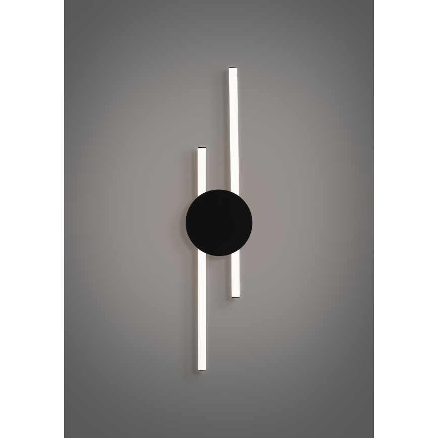 Eglo - LED-vägglampa LED/20W/230V + LED/0,91W svart