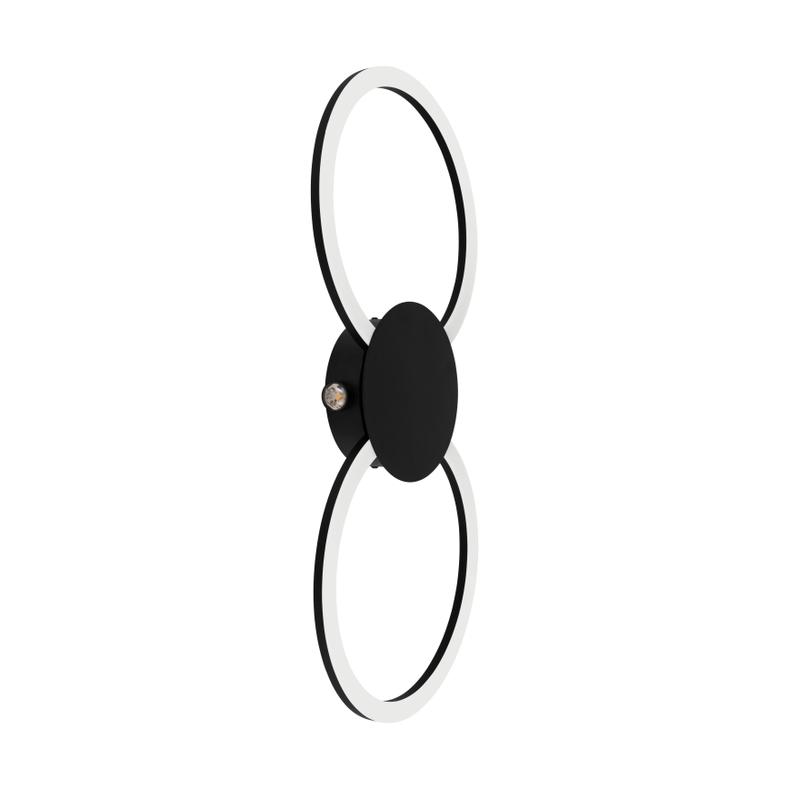 Eglo - LED-vägglampa LED/20W/230V + LED/0,91W svart