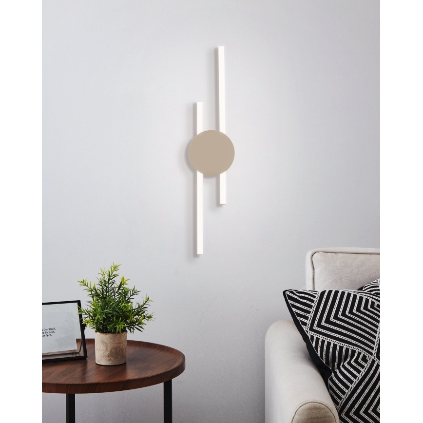 Eglo - LED-vägglampa LED/20W/230V + LED/0,91W beige