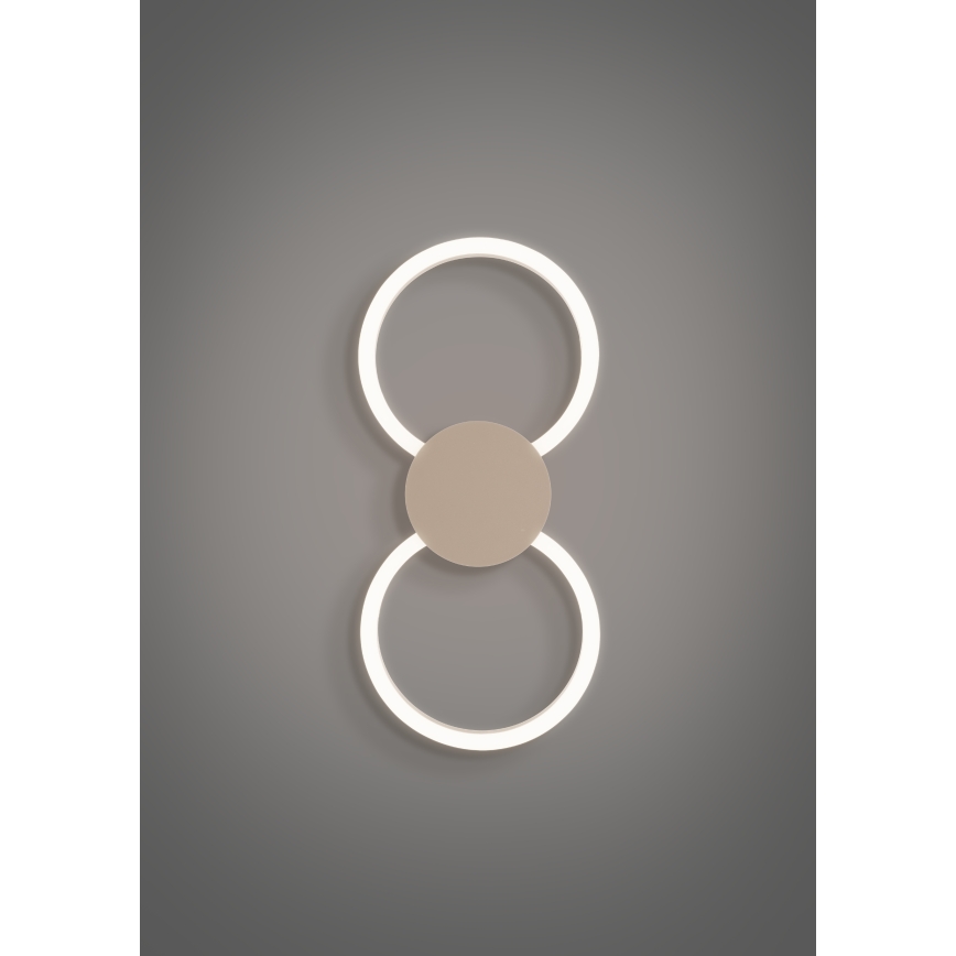 Eglo - LED vägglampa LED/20W/230V + LED/0,91W beige