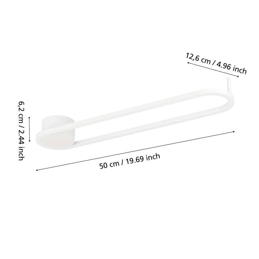Eglo - LED taklampa LED/24W/230V 2700/4000/6500K vit