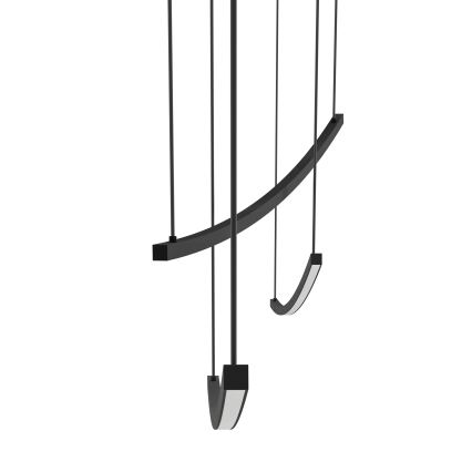 Eglo - LED-dimbar pendellampa med kabel LED/22W/230V 2700/4000/6500K svart