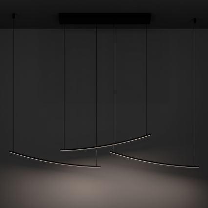 Eglo - LED-dimbar pendellampa med kabel LED/22W/230V 2700/4000/6500K svart