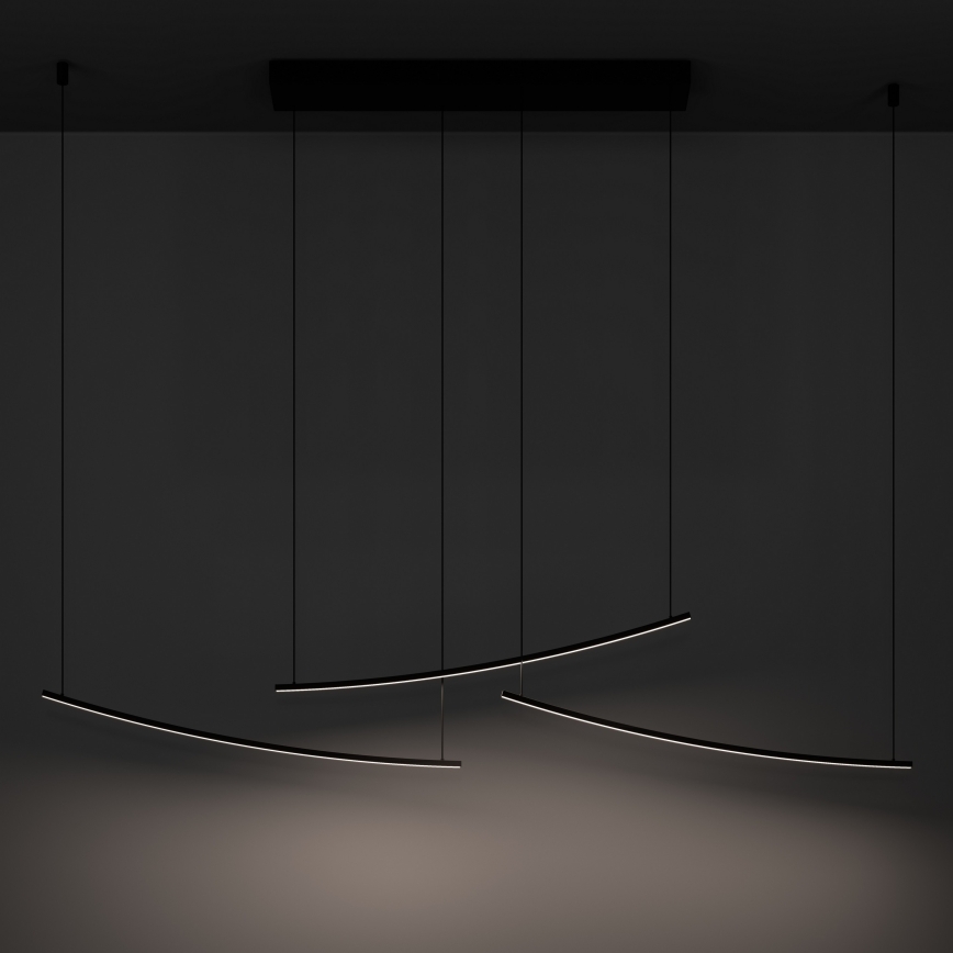 Eglo - LED-dimbar pendellampa med kabel LED/22W/230V 2700/4000/6500K svart