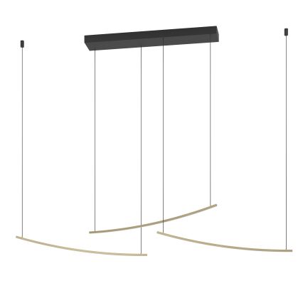 Eglo  - Dimbar LED-pendellampa med vajerupphängning LED/22W/230V 2700/4000/6500K guld