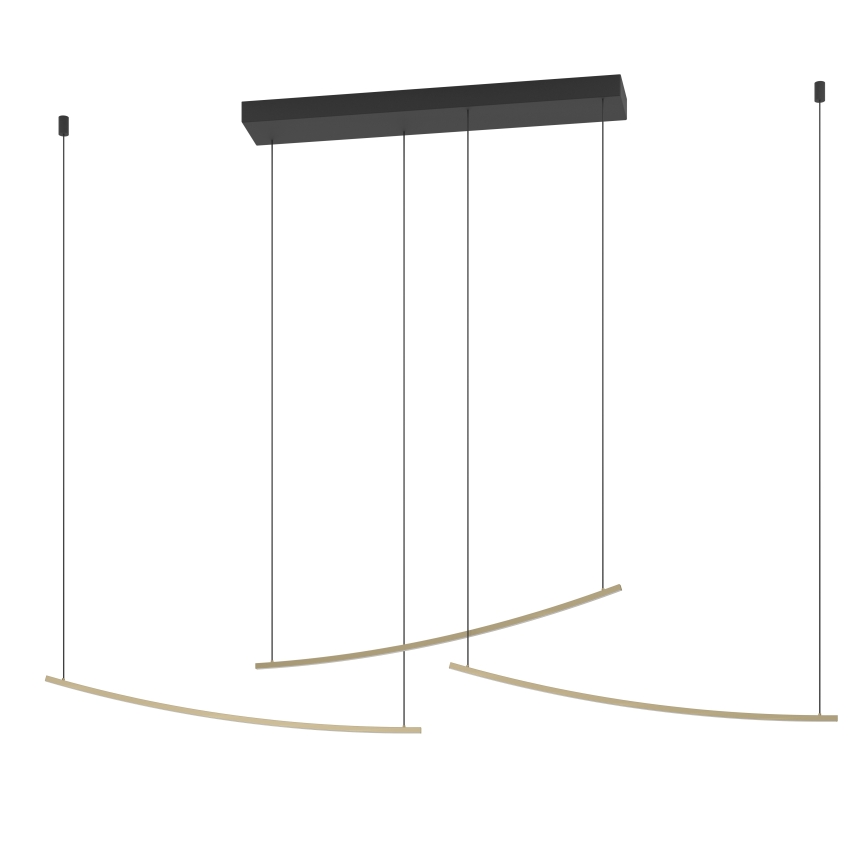 Eglo  - Dimbar LED-pendellampa med vajerupphängning LED/22W/230V 2700/4000/6500K guld