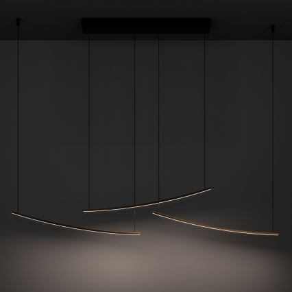 Eglo  - Dimbar LED-pendellampa med vajerupphängning LED/22W/230V 2700/4000/6500K guld