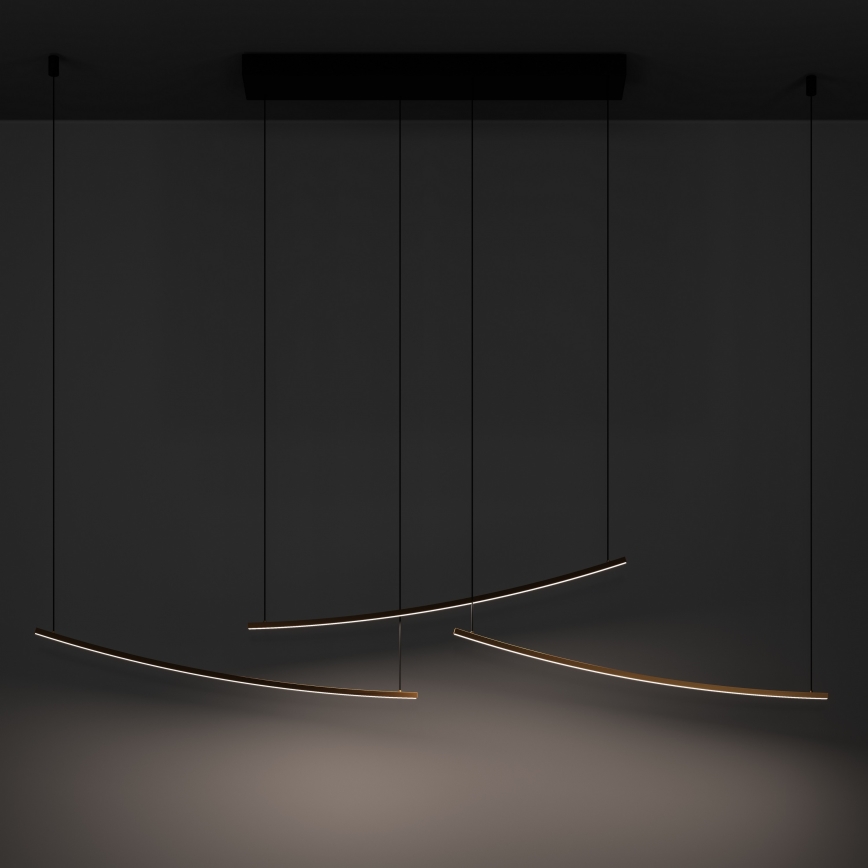 Eglo  - Dimbar LED-pendellampa med vajerupphängning LED/22W/230V 2700/4000/6500K guld