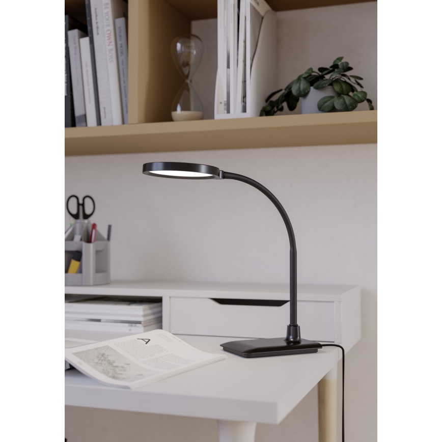 Eglo - LED Dimbar flexibel bordslampa LED/5,5W/230V 2700/4000/6500K svart
