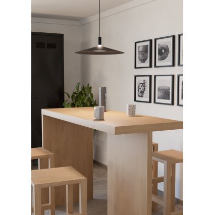 Eglo - LED RGBW dimbar pendellampa på kabel LED/15,5W/230V 2700-6500K svart