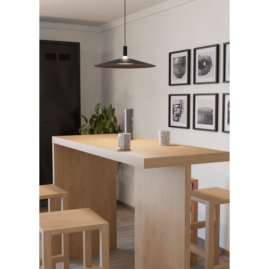 Eglo - LED RGBW dimbar pendellampa på kabel LED/15,5W/230V 2700-6500K svart