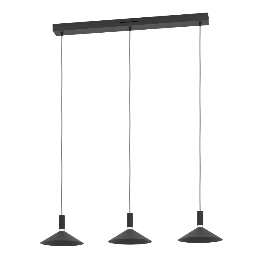 Eglo - LED RGBW dimbar pendel på vajer 3xLED/7,5W/230V 2700-6500K svart