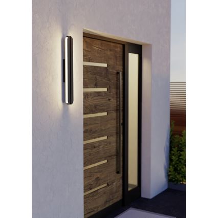 Eglo - Utomhus väggarmatur LED/10,5 W/230 V IP44 2700/4000/6500 K svart