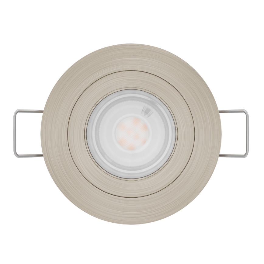 Eglo - LED-infälld badrumsspot 1xGU10/4,5W/230V IP44 mattkrom