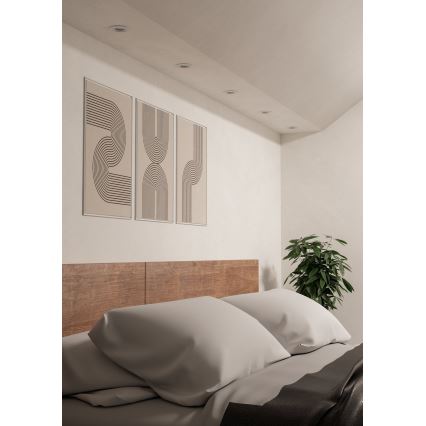 Eglo - Set om 3 LED infällda spotlights 1xGU10/4,5W/230V vit