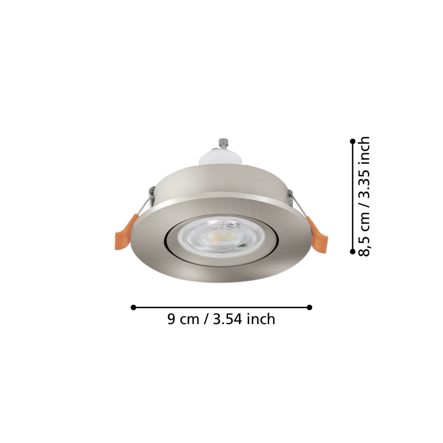 Eglo - LED takinfälld spotlight 1xGU10/4,5W/230V matt krom