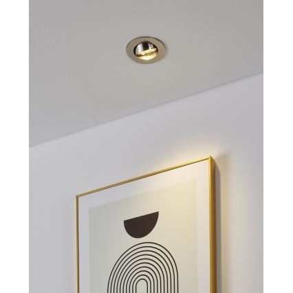 Eglo - 3-pack LED infälld spotlight 1xGU10/4,5W/230V matt krom