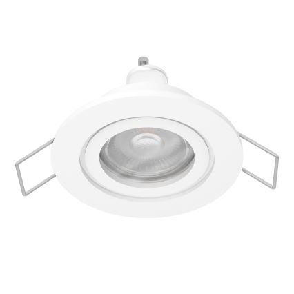 Eglo - LED infälld badrumsspot 1xGU10/4,5W/230V IP44 vit