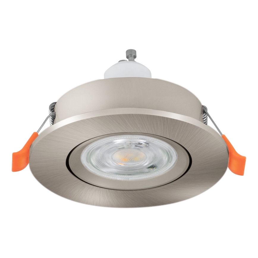 Eglo - LED infälld badrumsspot 1xGU10/4,5W/230V IP44 mattkrom