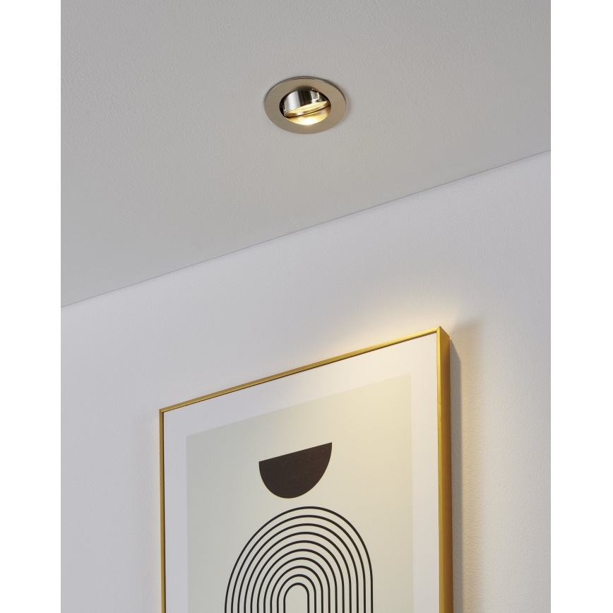 Eglo - Set om 3 LED infällda spotlights 1xGU10/4,5W/230V matt krom