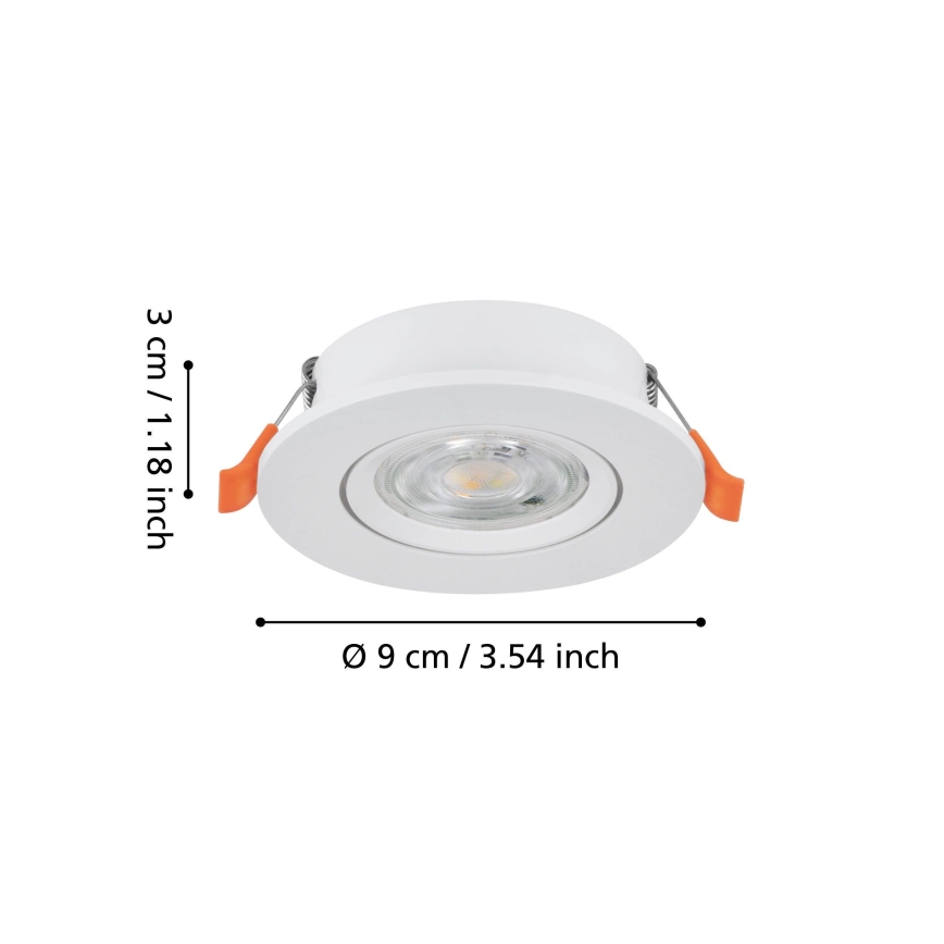 Eglo - Infälld LED-spotlight LED/4,8W/230V 2700/4000/6500K vit