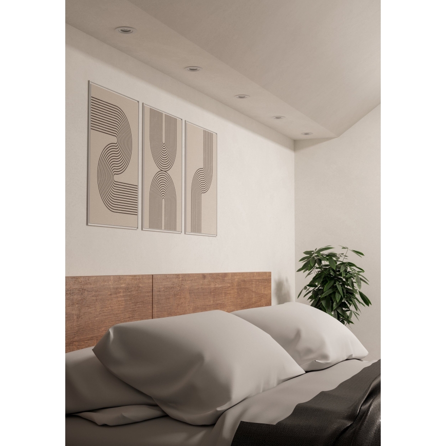 Eglo - Set med 3 infällda LED-takspots LED/4,8W/230V 2700/4000/6500K vit