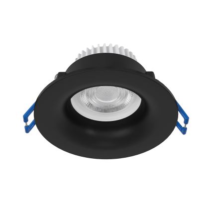 Eglo - LED infälld badrumsarmatur LED/4,9W/230V 2700/4000/6500K Ø 8,8 cm IP65 svart